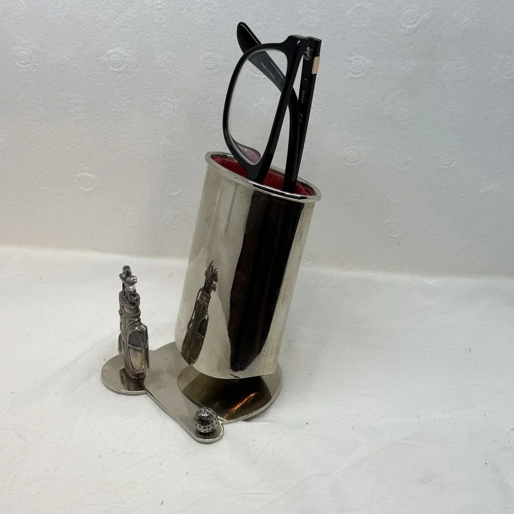 Vintage Silvertone Golf Eyeglass Holder Desktop  5